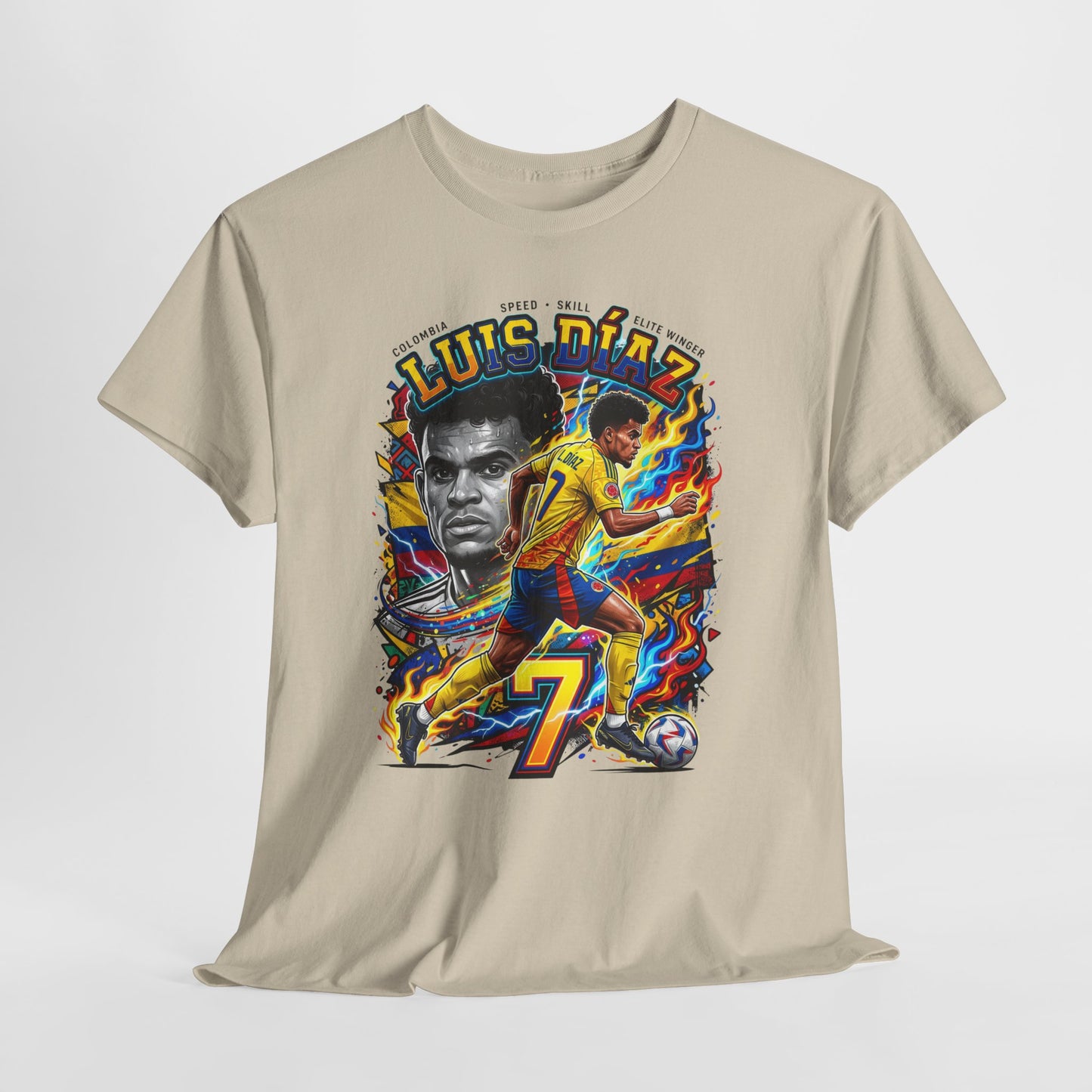 Luis Díaz #7 – Colombian Lightning T‑Shirt