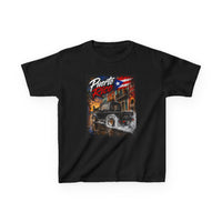 Kids T-Shirt — Puerto Rico Vintage Car Retro Travel Graphic