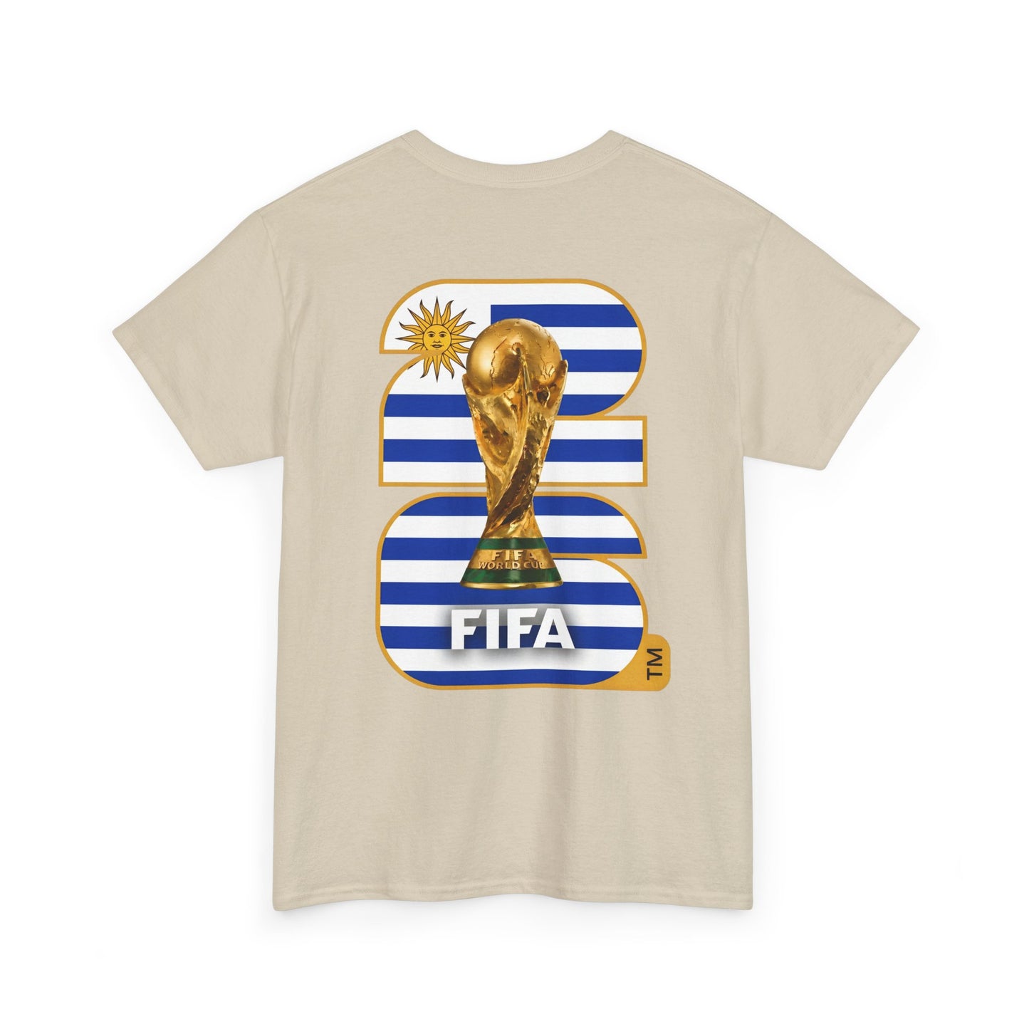 Uruguay 2026 FIFA World Cup Fan Edition – Front Crest & Championship Back Graphic T-Shirt