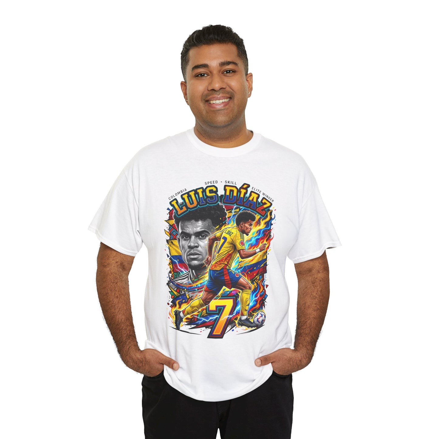 Luis Díaz #7 – Colombian Lightning T‑Shirt