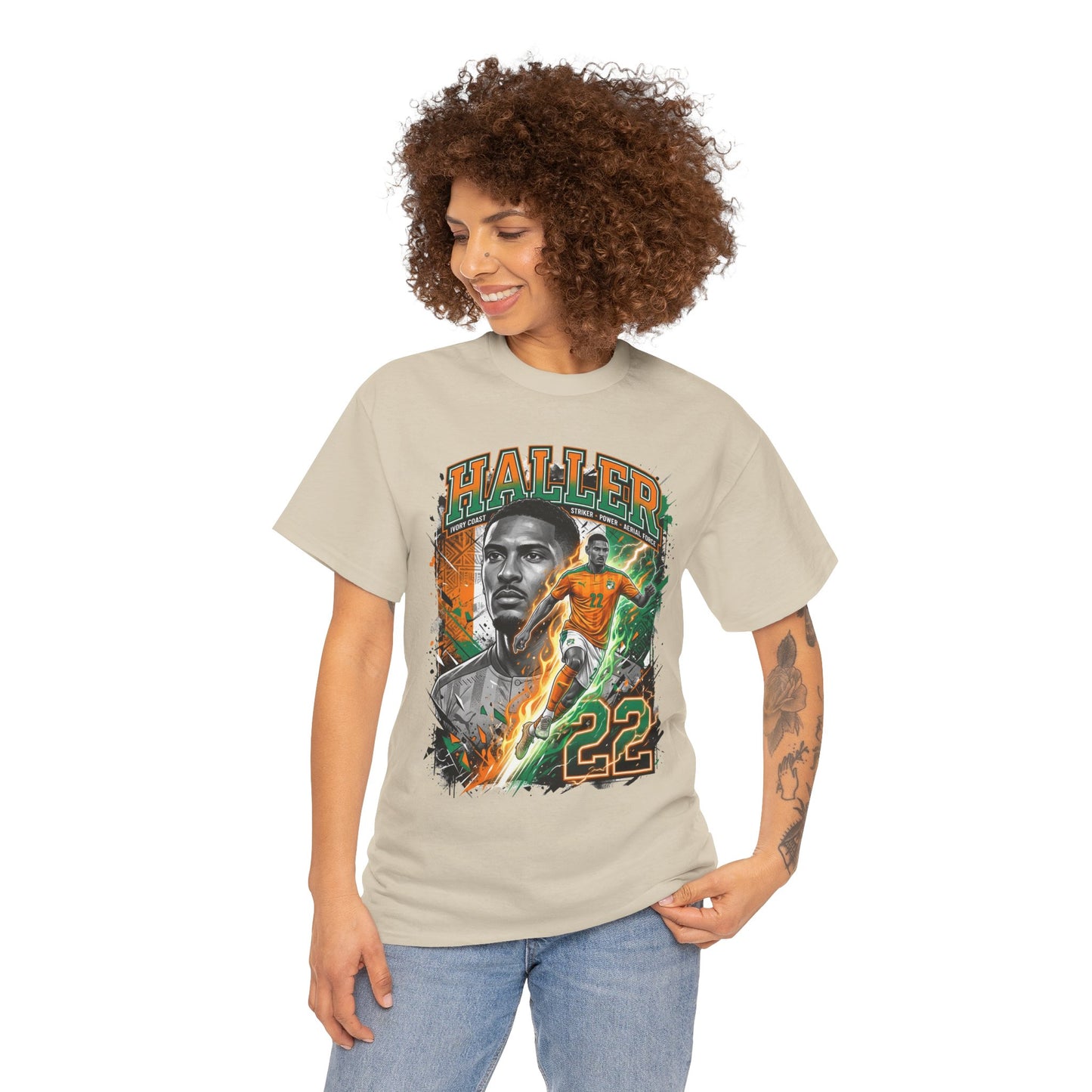 Haller #22 – Ivory Coast Power Striker T-Shirt