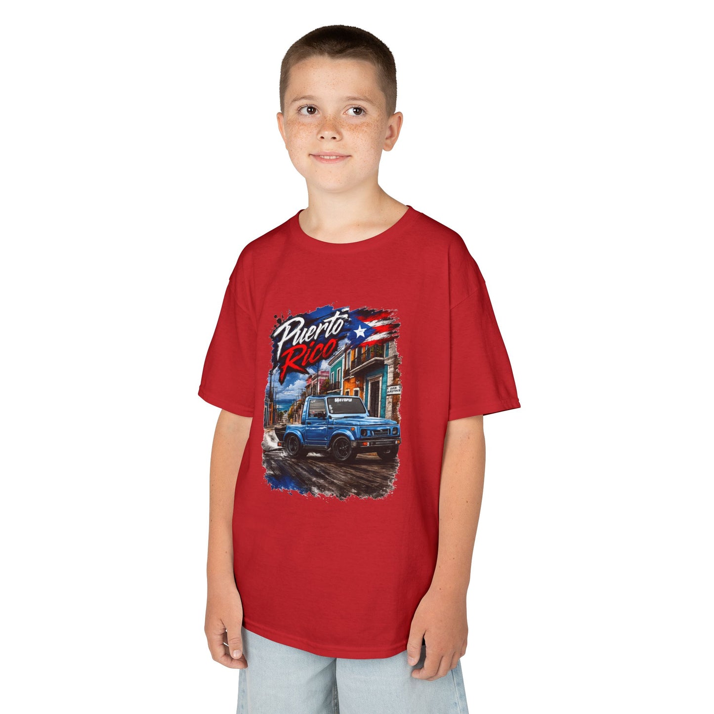 Kids T‑Shirt — Puerto Rico Vintage Suzuki (Puerto Rico & flag)