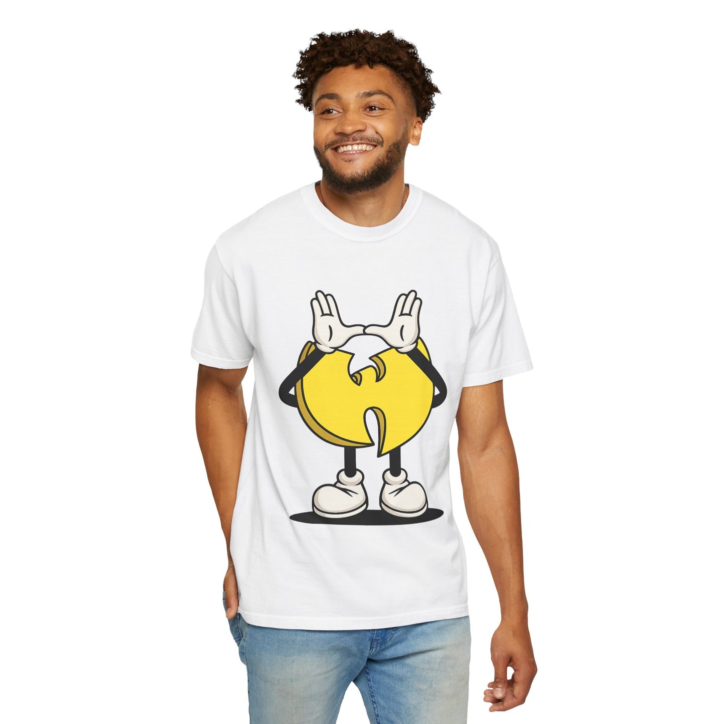 Wu-Tang Clan Inspired Cartoon "W" Hand Sign Graphic Tee