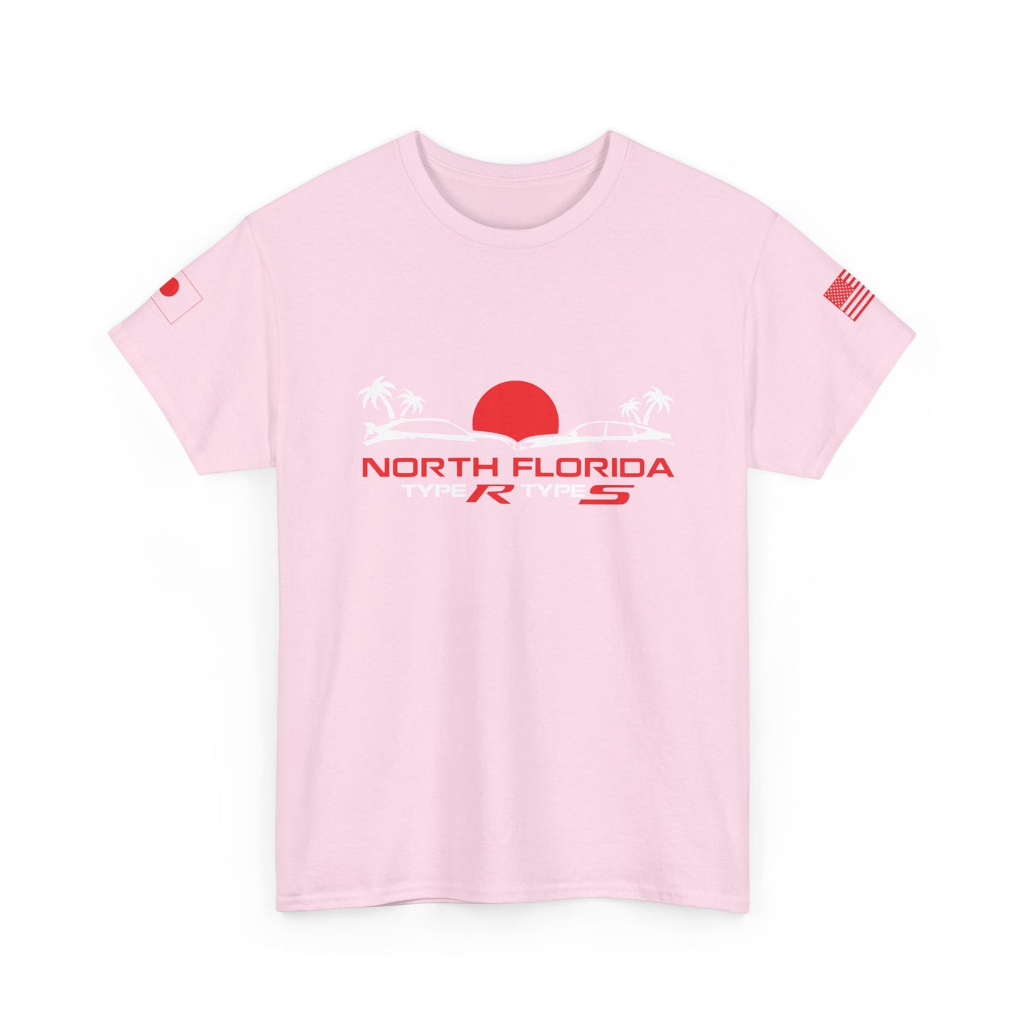 North Florida Type R Types T-Shirt — Retro Sunset Palm Beach Car Tee