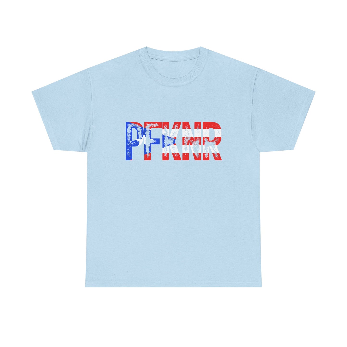 Patriotic 'PFW' Flag Graphic T-Shirt — Red White Blue Americana Tee