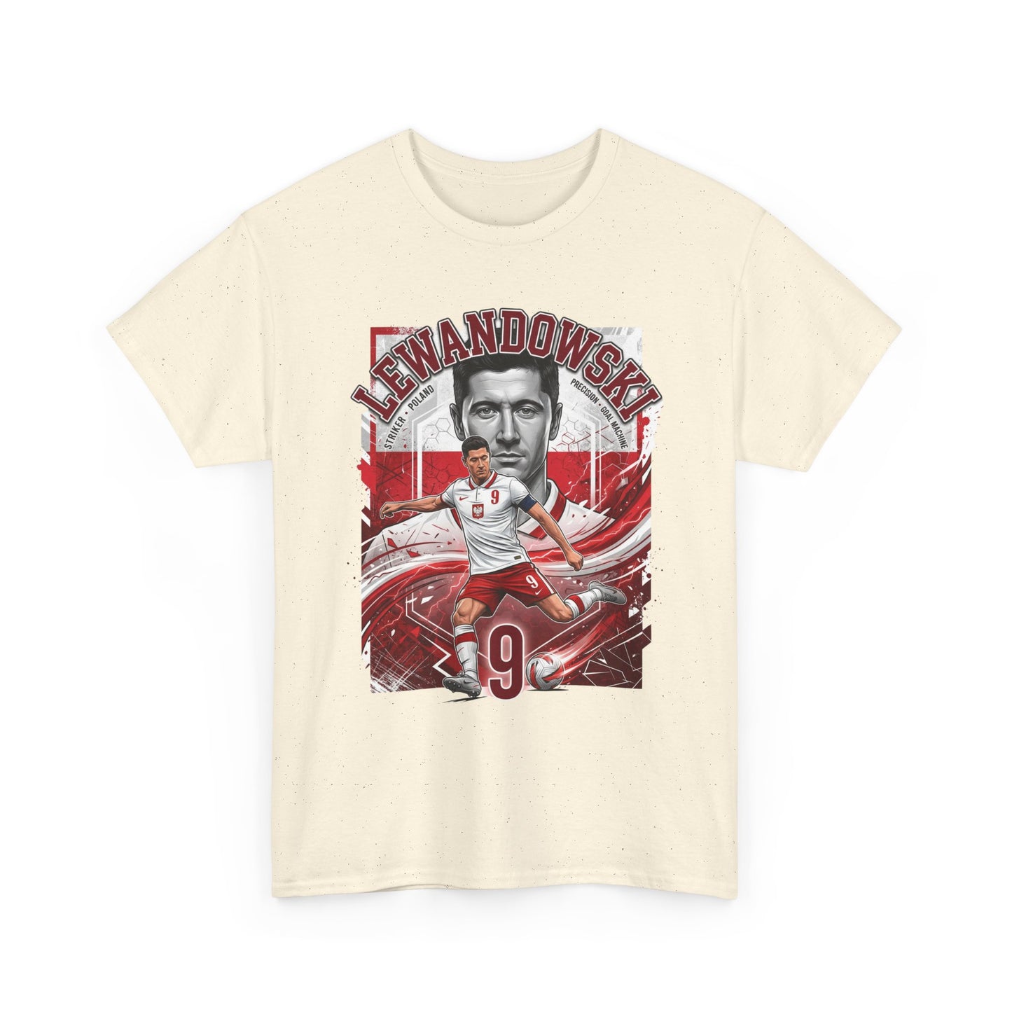 Lewandowski #9 – Poland Goal Machine T-Shirt