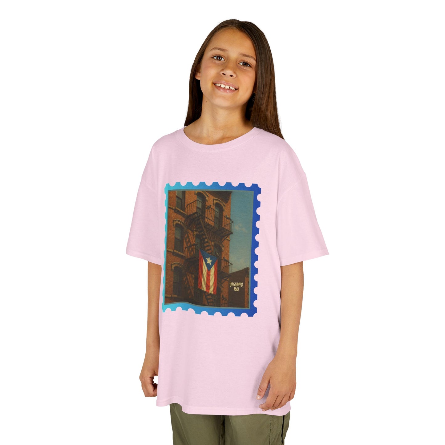 Boricua Barrio Kids T-Shirt – Puerto Rican Flag NYC Street Art