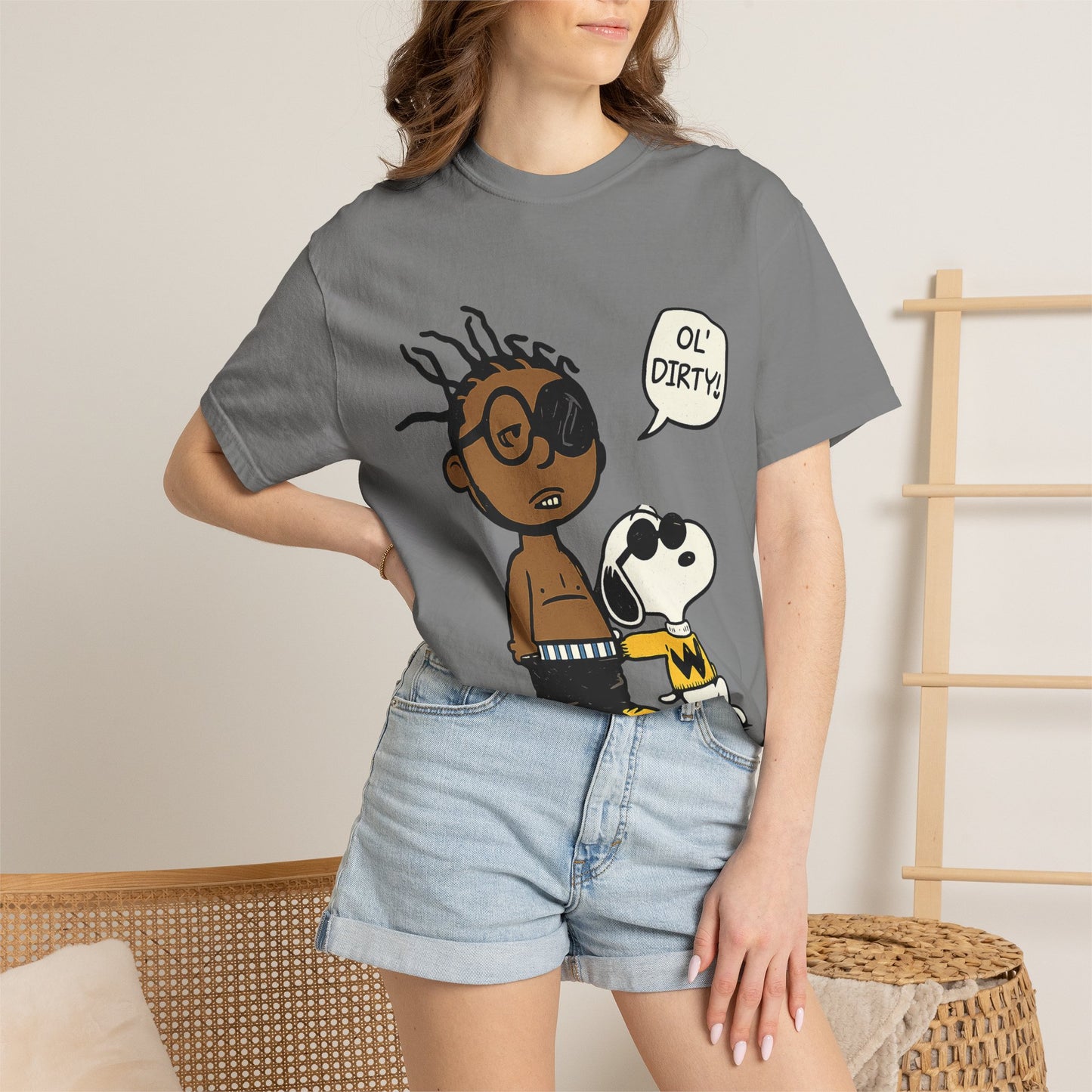 Ol' Dirty Beagle Mashup T-Shirt – Hip-Hop Inspired Cartoon Parody Streetwear Tee