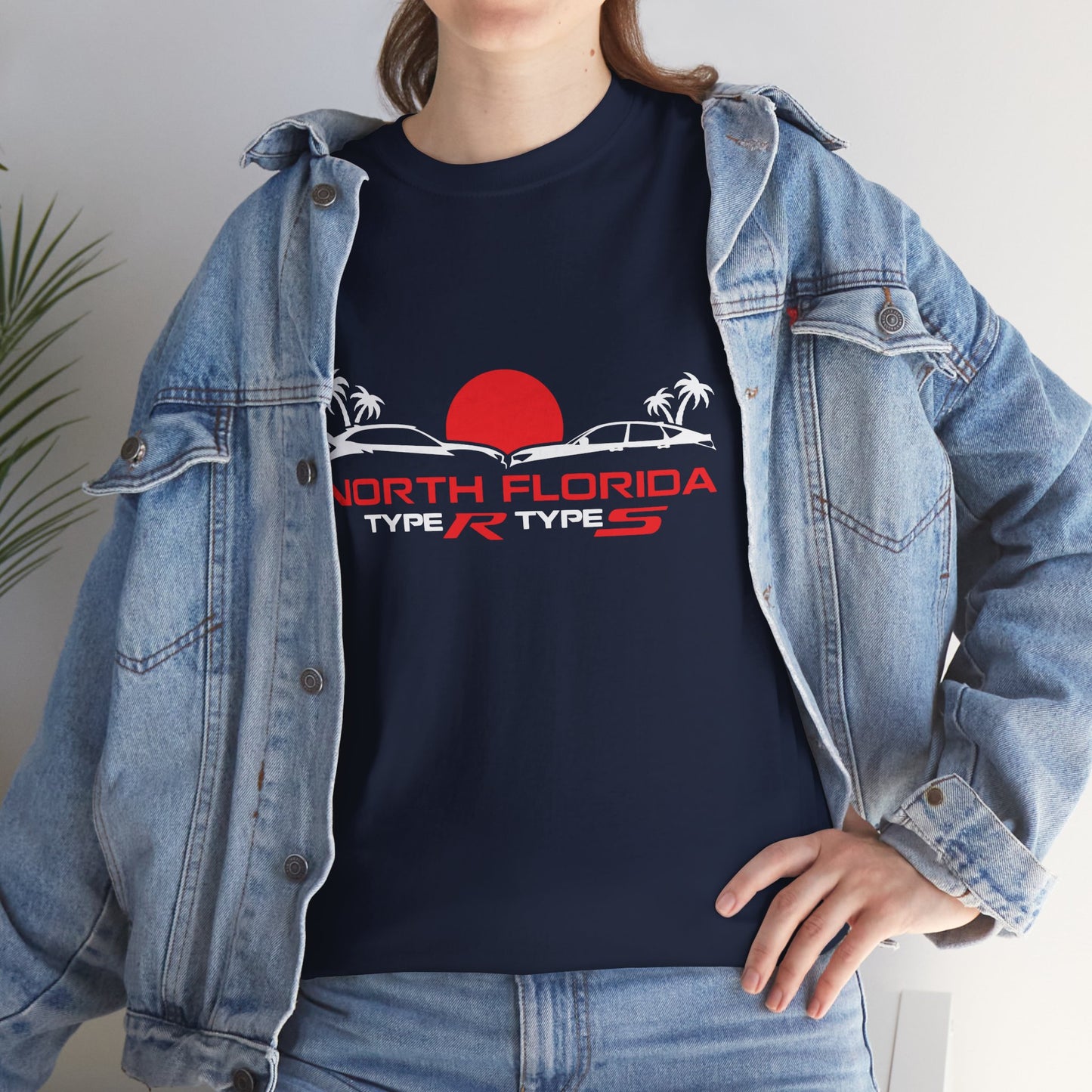 North Florida Type R Types T-Shirt — Retro Sunset Palm Beach Car Tee