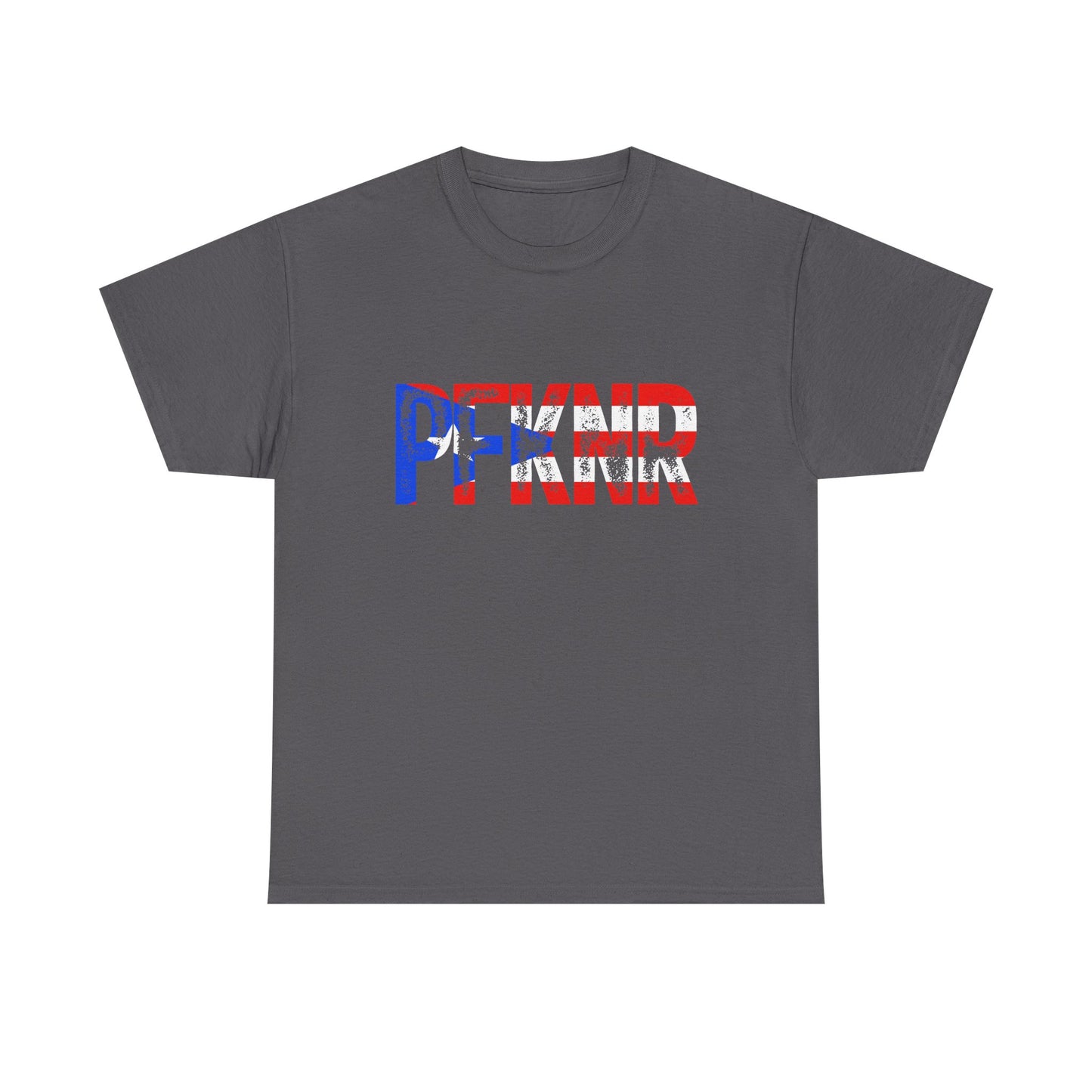 Patriotic 'PFW' Flag Graphic T-Shirt — Red White Blue Americana Tee