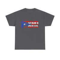 Patriotic 'PFW' Flag Graphic T-Shirt — Red White Blue Americana Tee