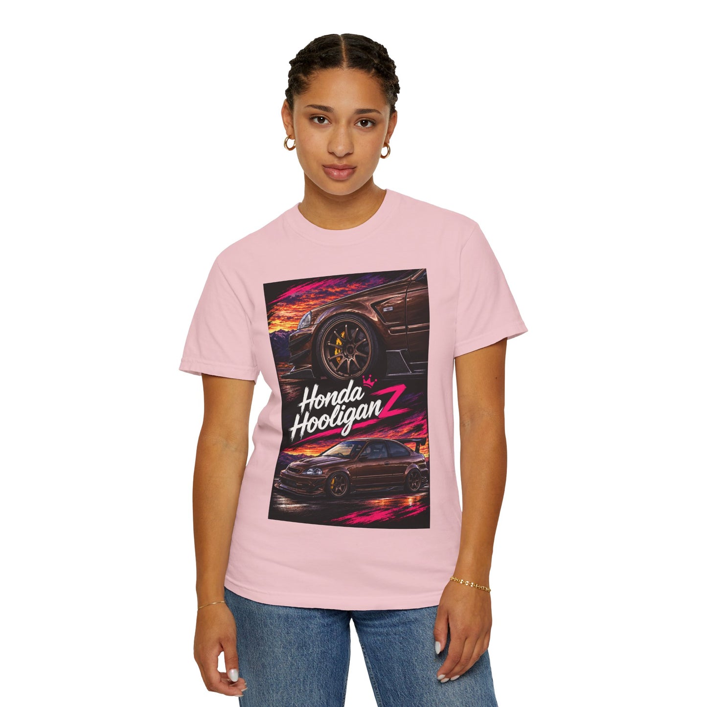 Honda HooliganZ T‑Shirt — Neon Coupe Graphic Tee