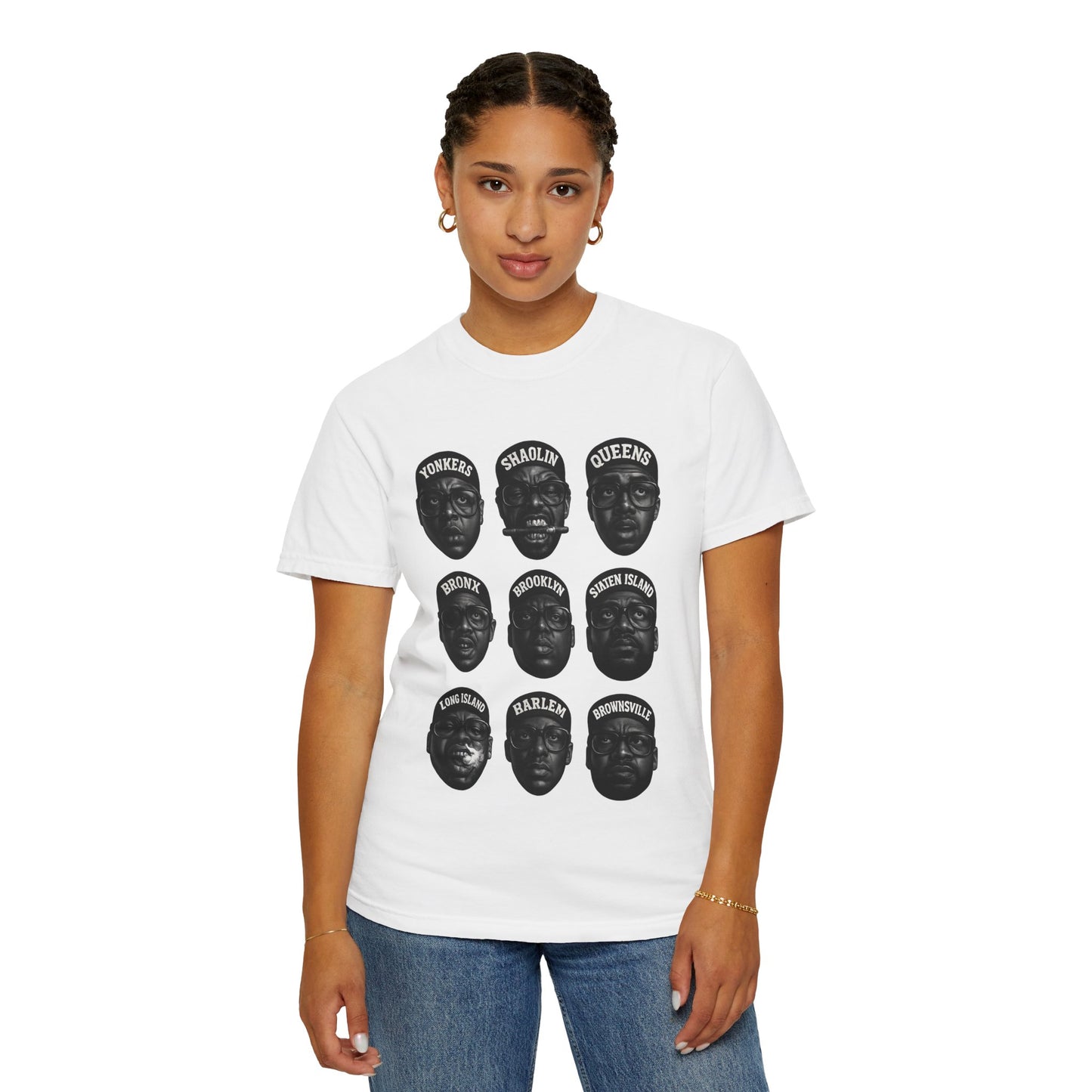 Hip-Hop Legends – Nine Icons of New York Rap | Black & White Tribute Tee