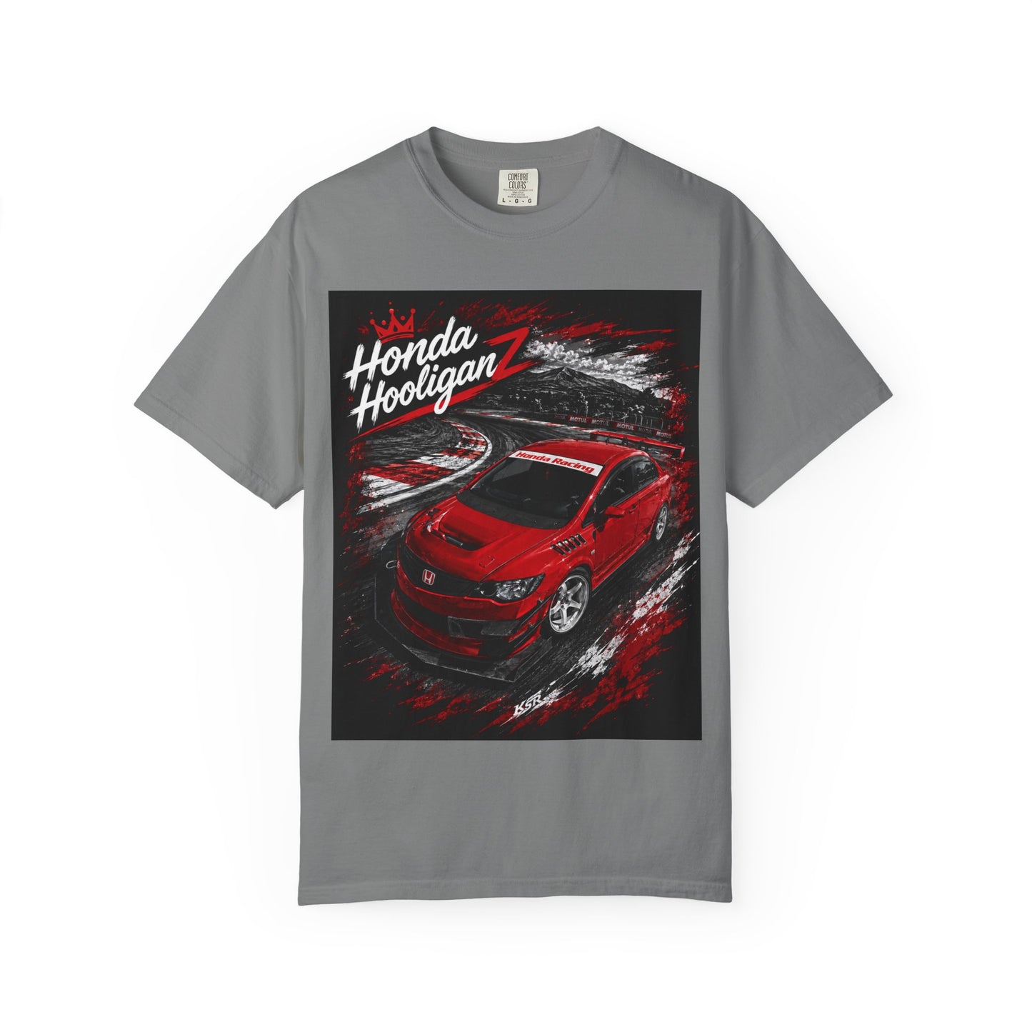 Honda HooliganZ T-Shirt — Red Sports Car Racing Graphic Tee