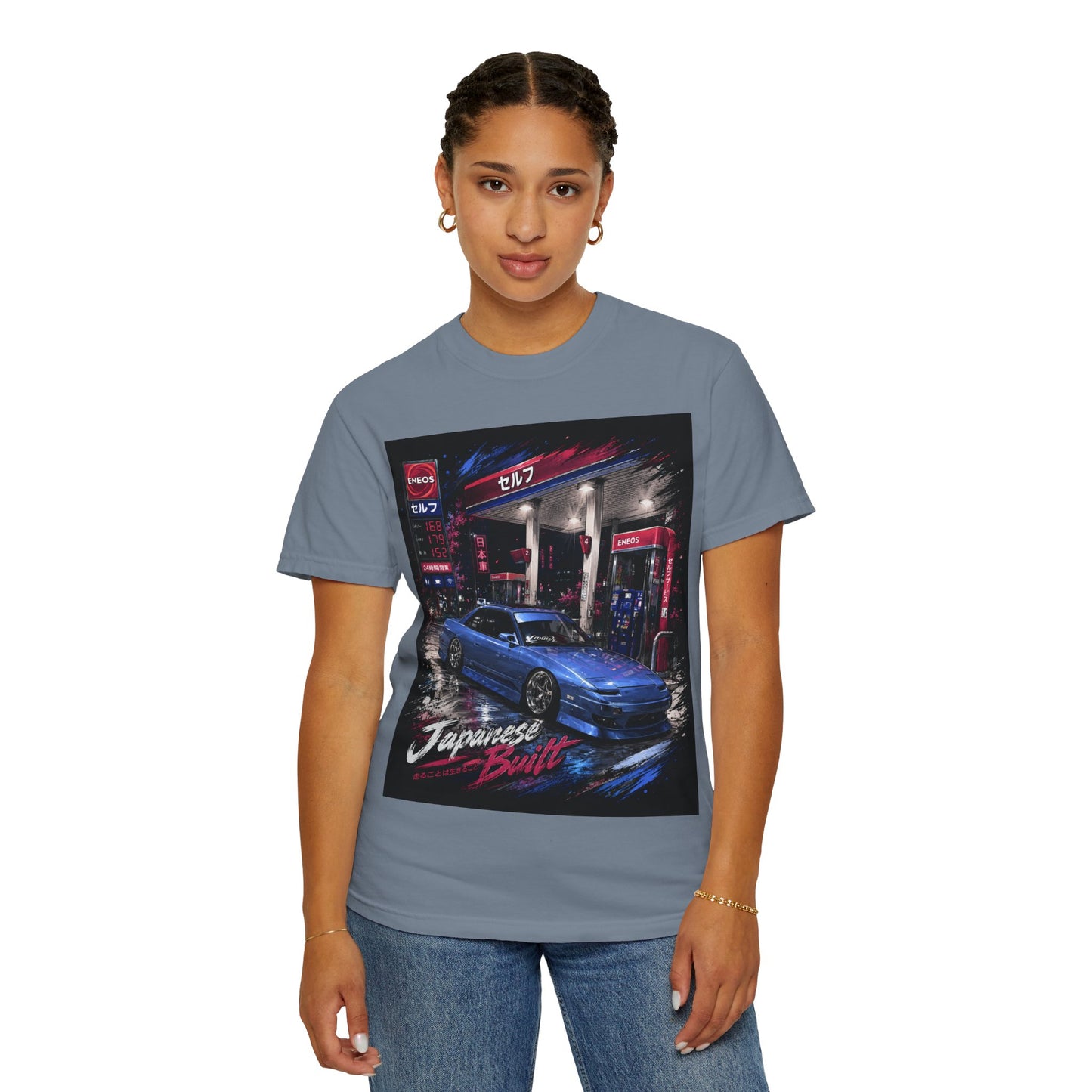 Japanese Built 240 Car T-Shirt — Retro Neon JDM Graphic