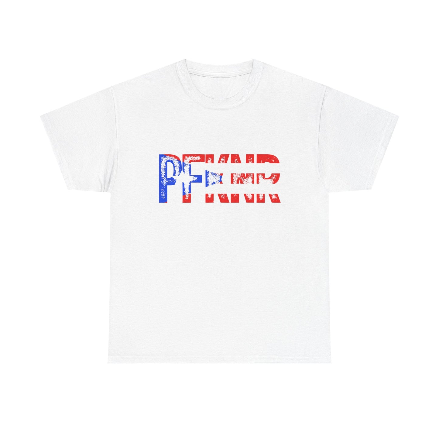 Patriotic 'PFW' Flag Graphic T-Shirt — Red White Blue Americana Tee