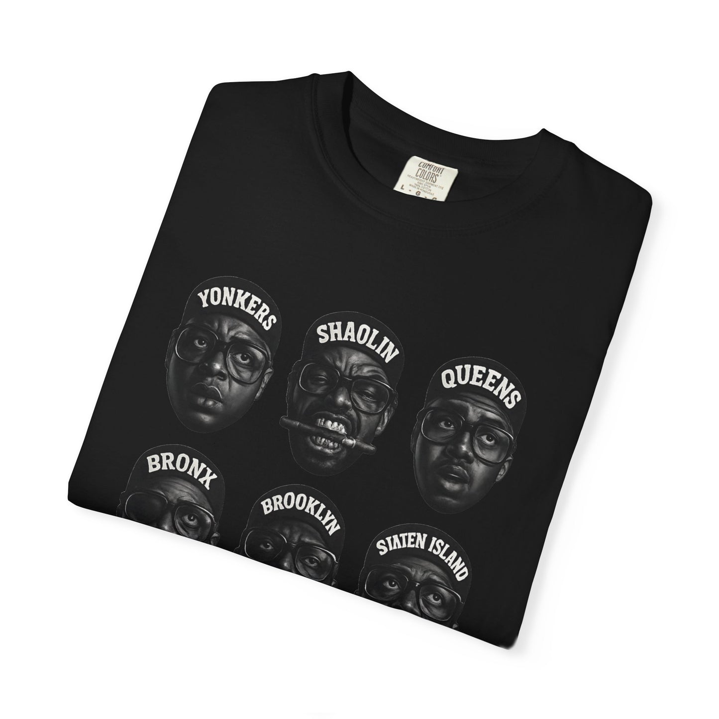 Hip-Hop Legends – Nine Icons of New York Rap | Black & White Tribute Tee