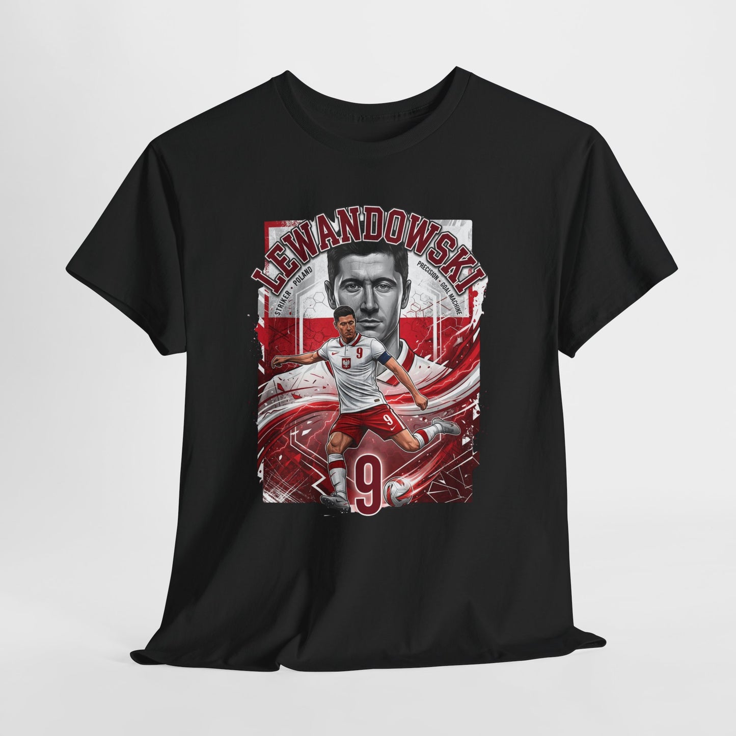 Lewandowski #9 – Poland Goal Machine T-Shirt