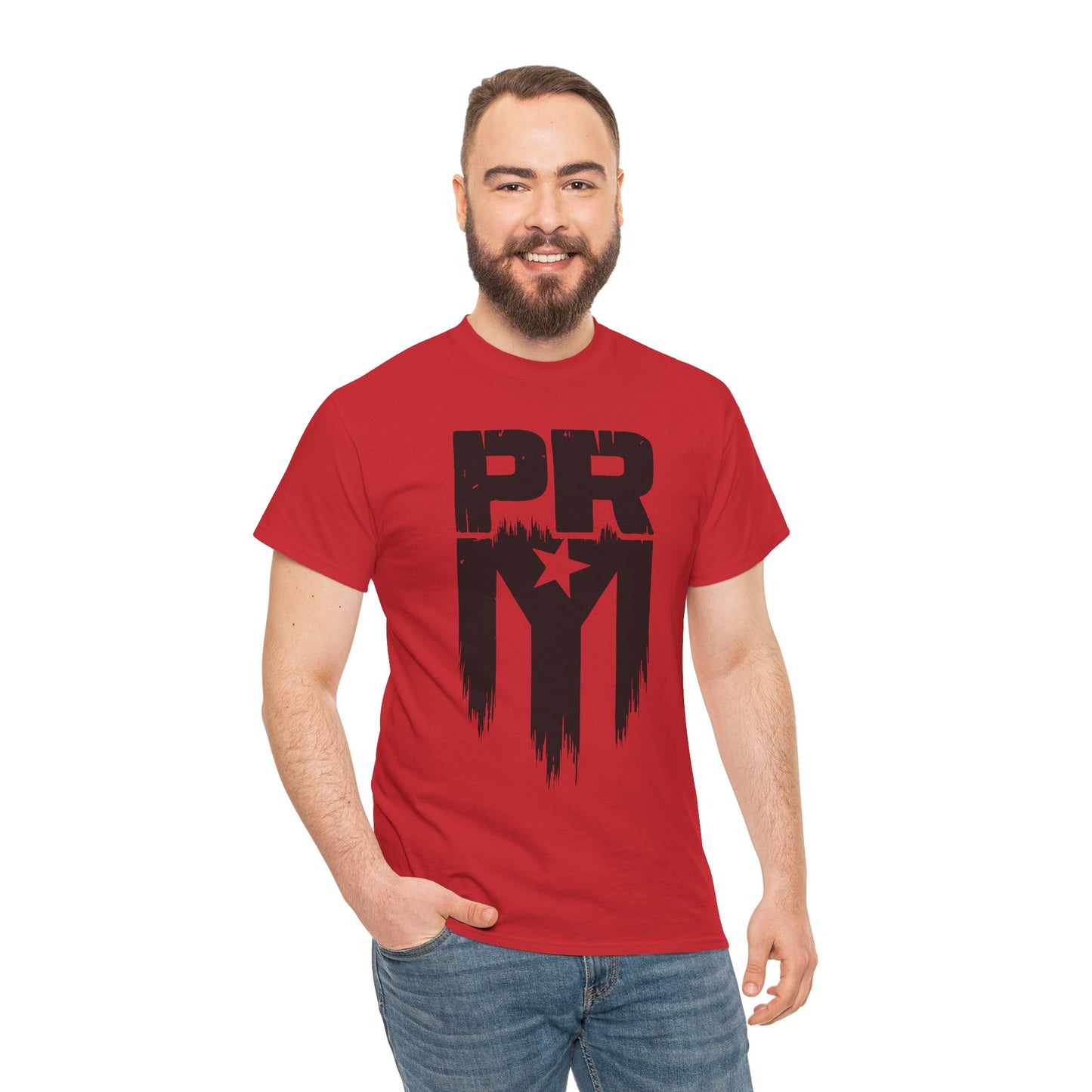 PR Mi Gente Puerto Rico Tee — Bold Black & White Boricua Pride