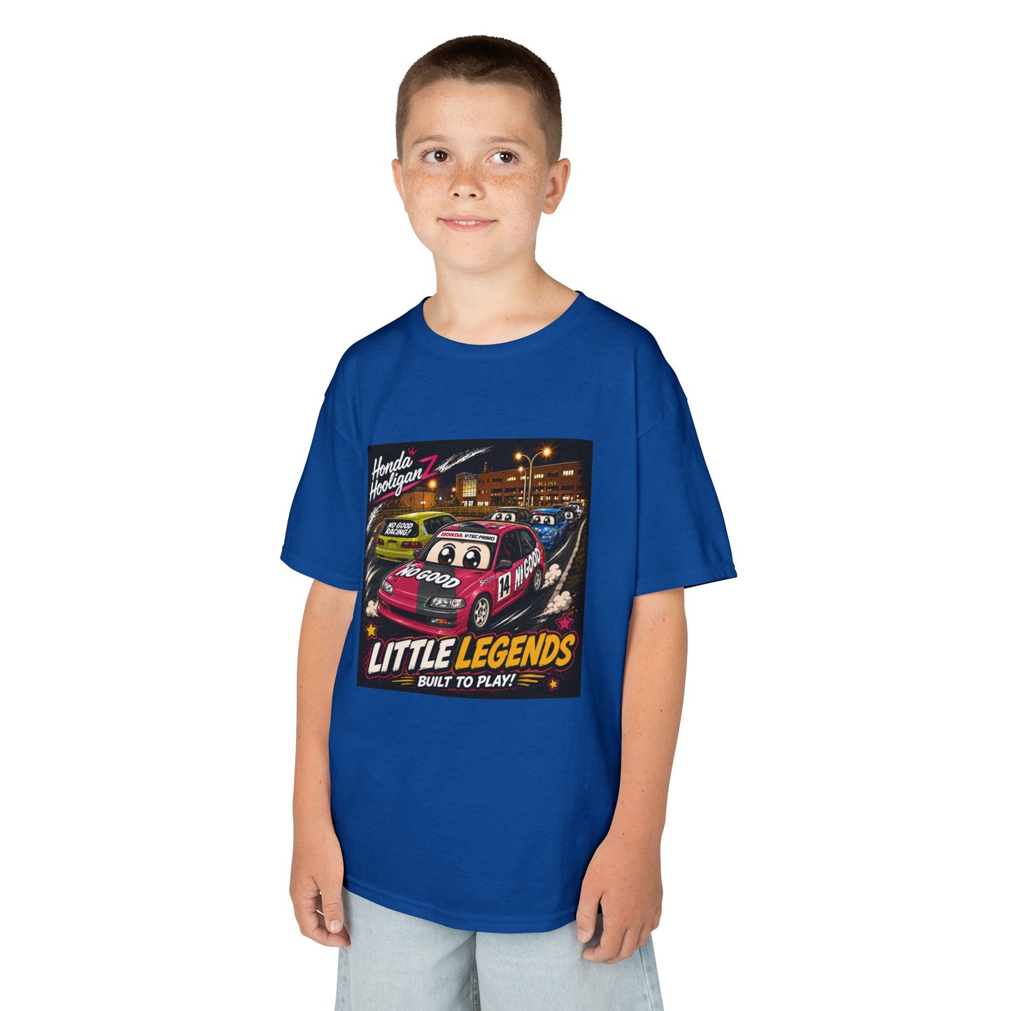 Kids Tee — 'Little Legends: Built to Play' Vintage Race Car Graphic