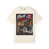 Puerto Rico Samuri Burnout T-Shirt — Retro Island Flag Graphic Tee