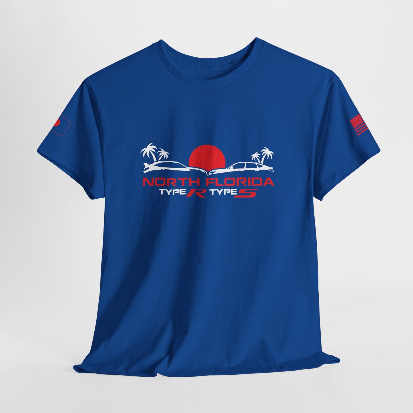 North Florida Type R Types T-Shirt — Retro Sunset Palm Beach Car Tee