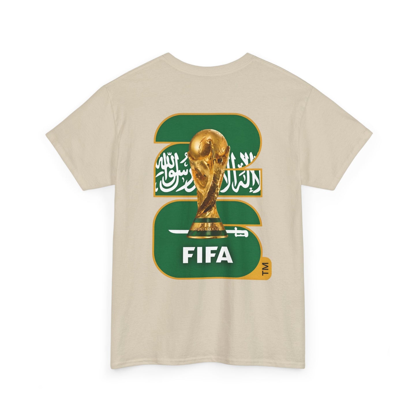 Saudi Arabia 2026 FIFA World Cup Fan Edition – Front Crest & Championship Back Graphic T‑Shirt