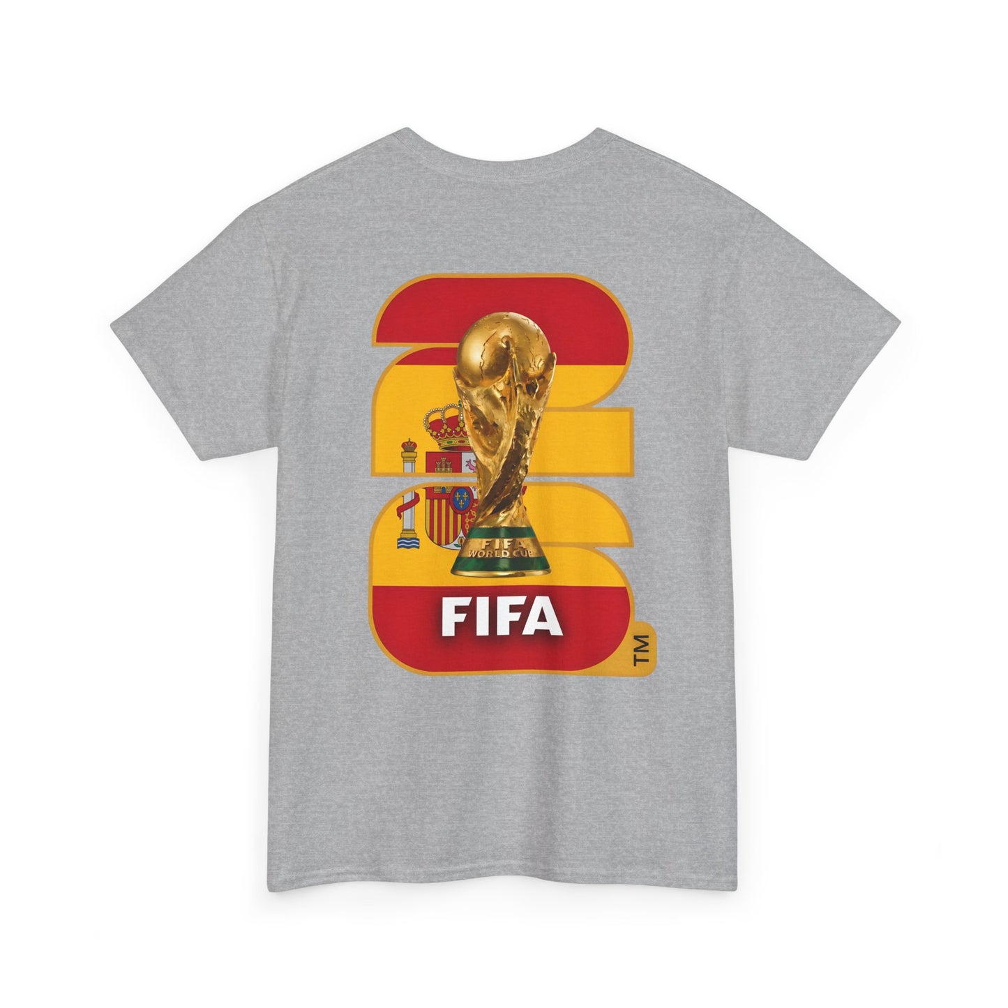 Spain 2026 FIFA World Cup Fan Edition – Front Crest & Championship Back Graphic T-Shirt