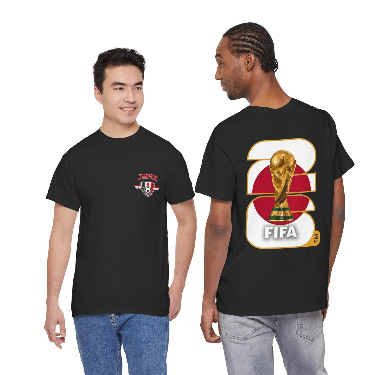 Japan 2026 FIFA World Cup Fan Edition – Front Crest & Championship Back Graphic T‑Shirt
