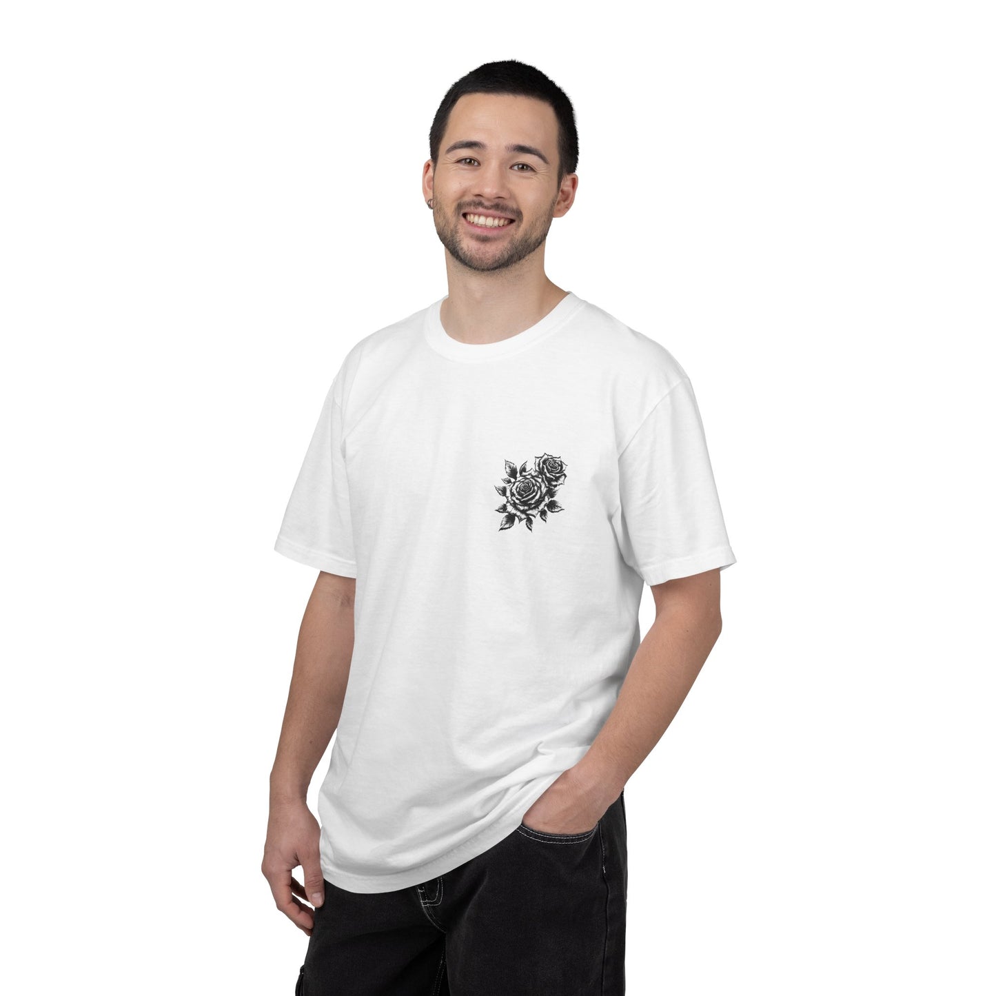 T-Shirt - Vintage Virgin Mary & Roses Graphic Tee