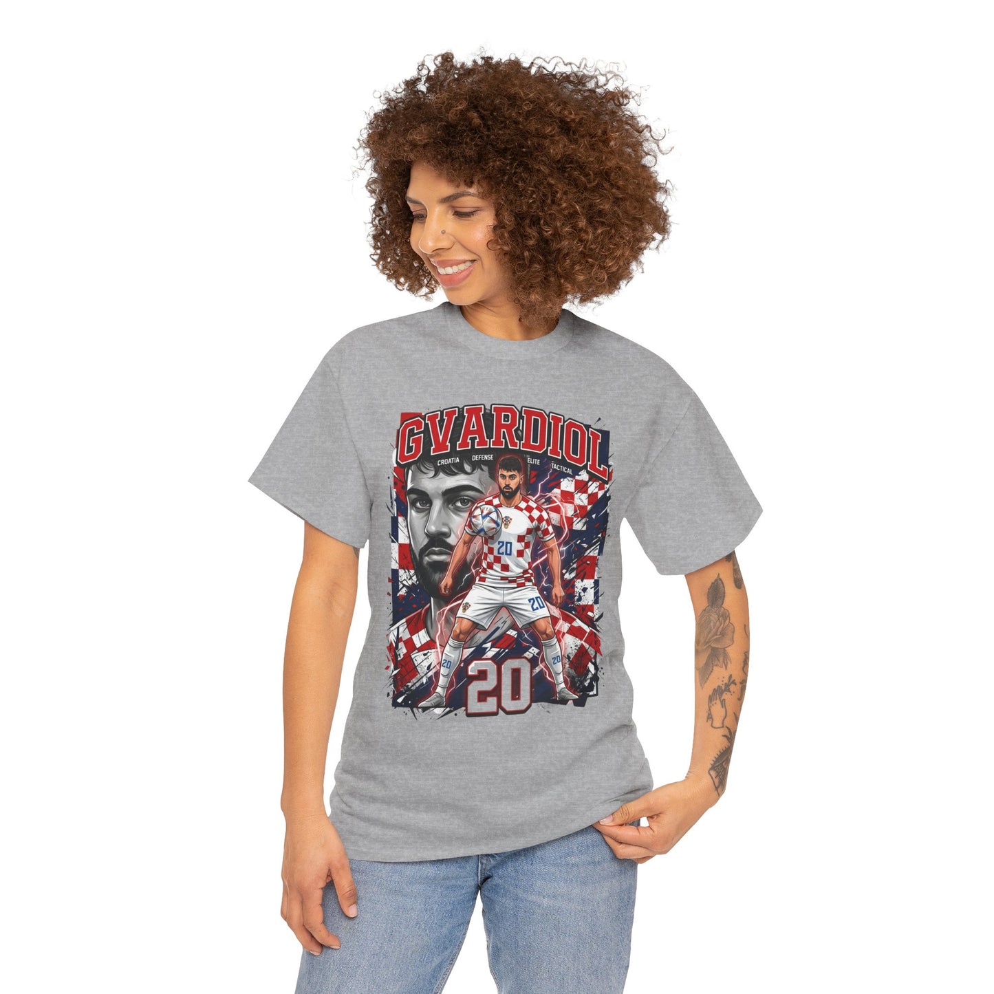 Gvardiol #20 – Croatian Wall T-Shirt