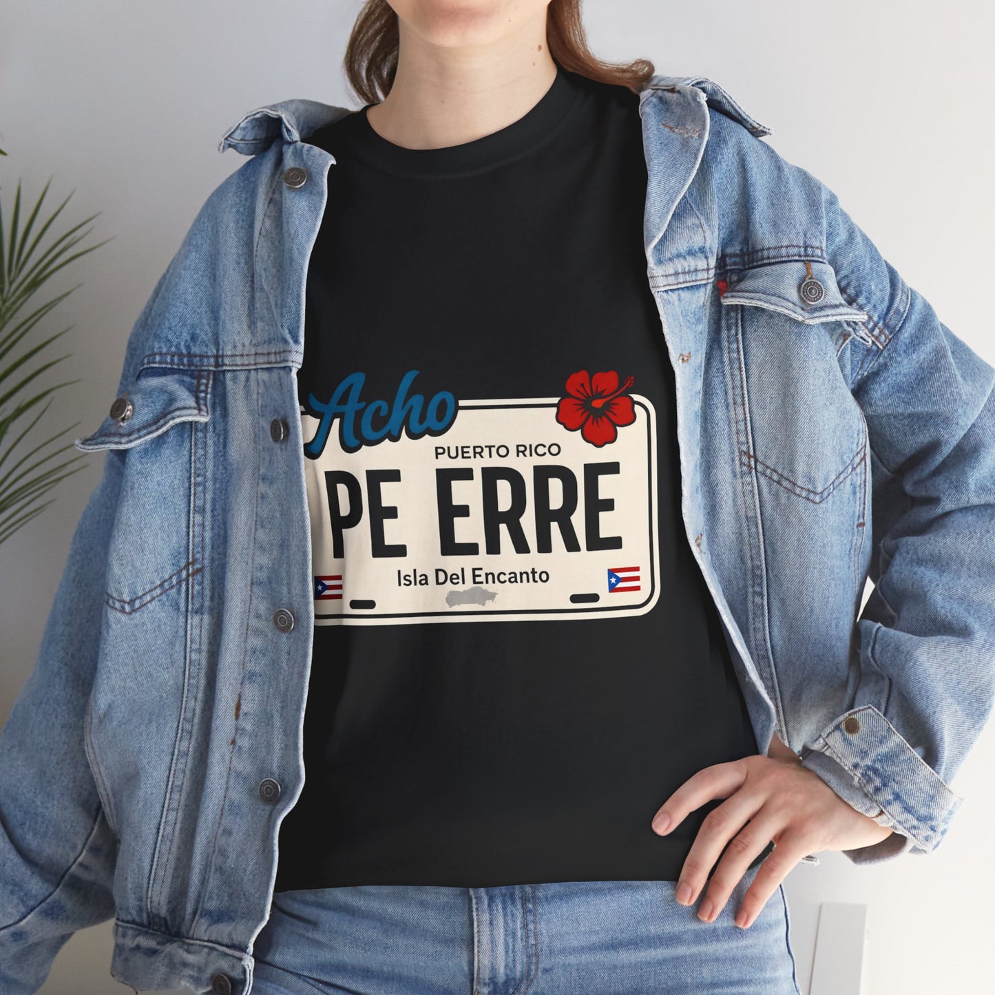 Acho PE ERRE Puerto Rico License Plate Tee — Isla Del Encanto Pride Shirt