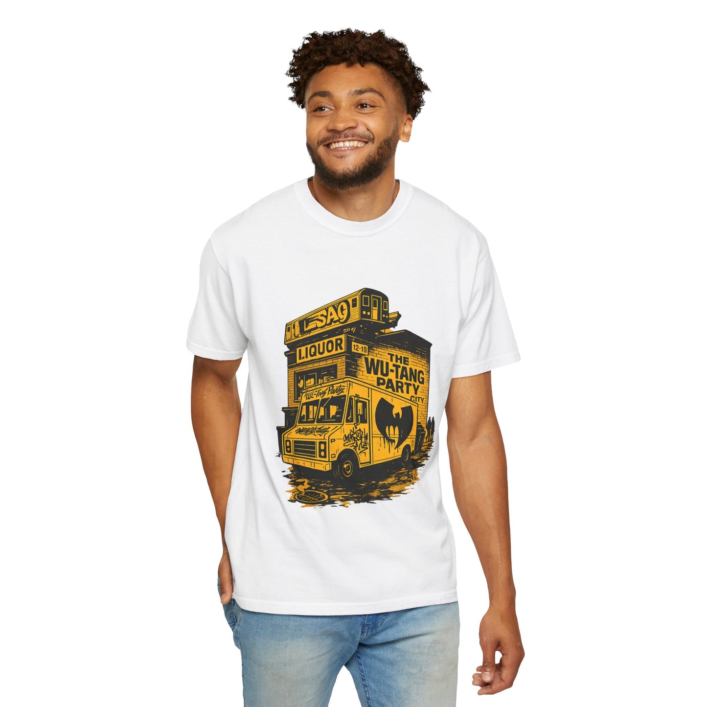 Wu-Tang Party Van Street Art T-Shirt | Hip-Hop Graffiti Liquor Store Urban Graphic Tee