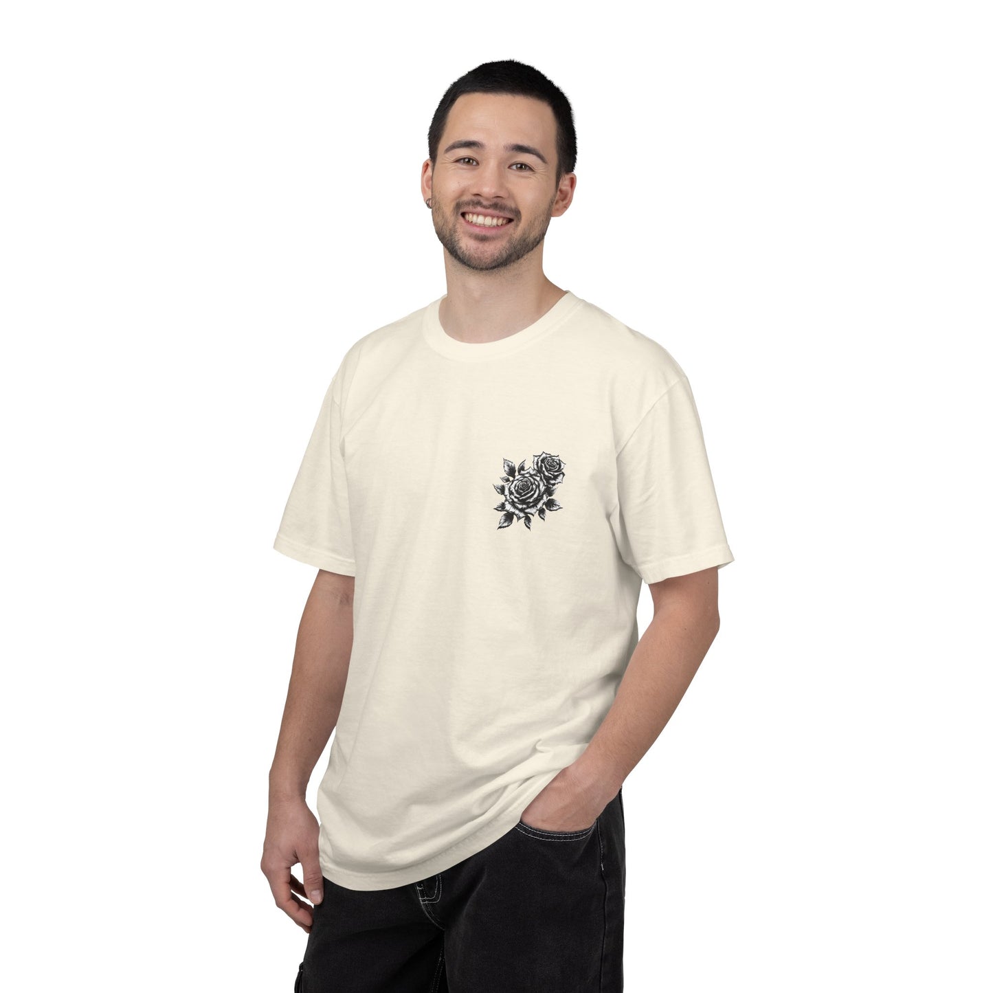 T-Shirt - Vintage Virgin Mary & Roses Graphic Tee