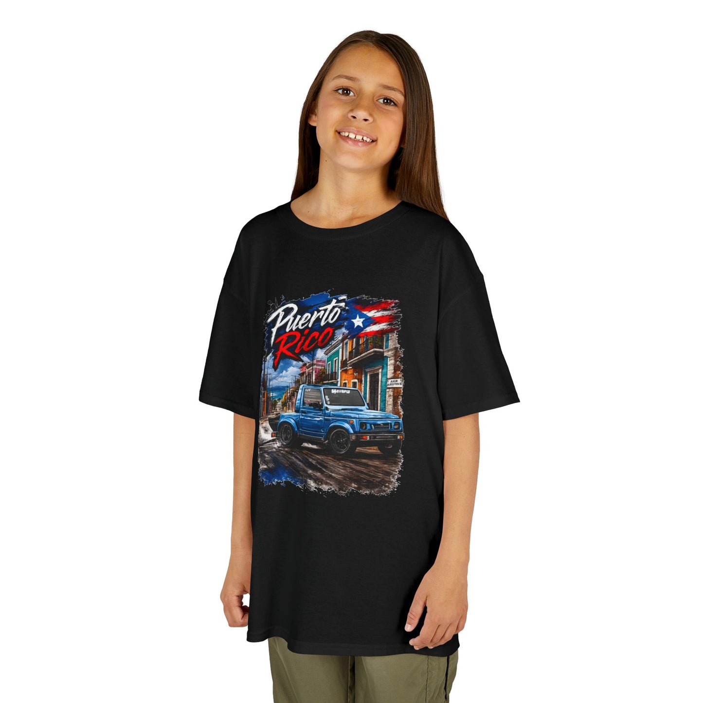 Kids T‑Shirt — Puerto Rico Vintage Suzuki (Puerto Rico & flag)