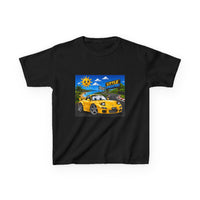 Kids Car T‑Shirt — "Little Speedster" Yellow FD RX7 Tee
