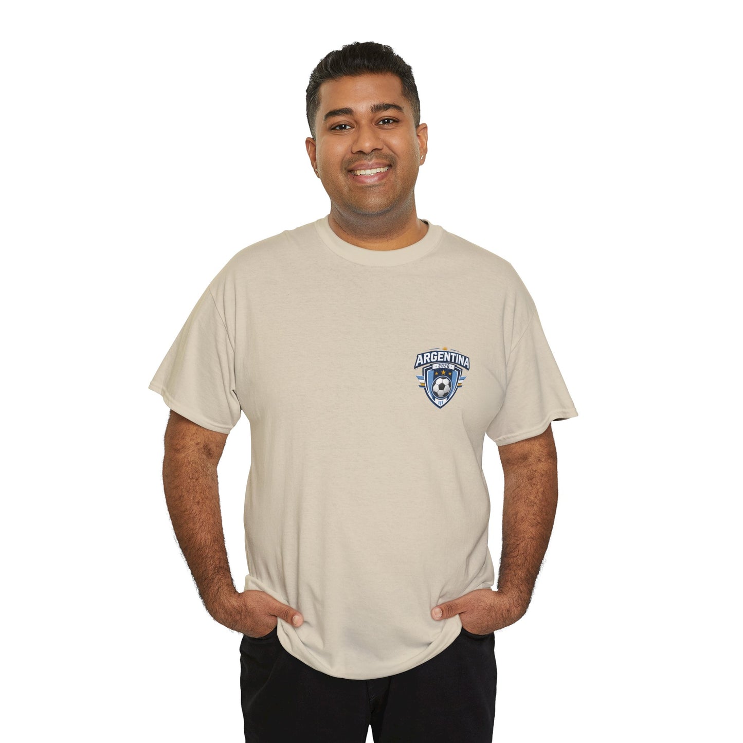 Argentina 2026 FIFA World Cup Fan Edition – Front Crest & Championship Back Graphic T-Shirt