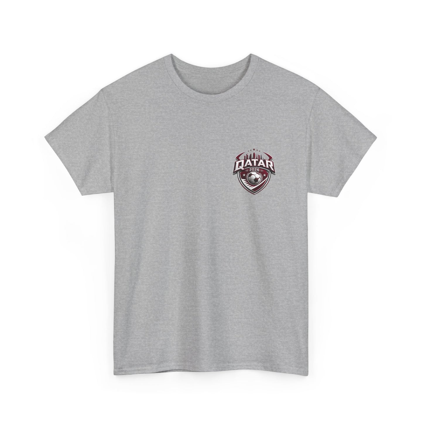 Qatar 2026 FIFA World Cup Fan Edition – Front Crest & Championship Back Graphic T-Shirt