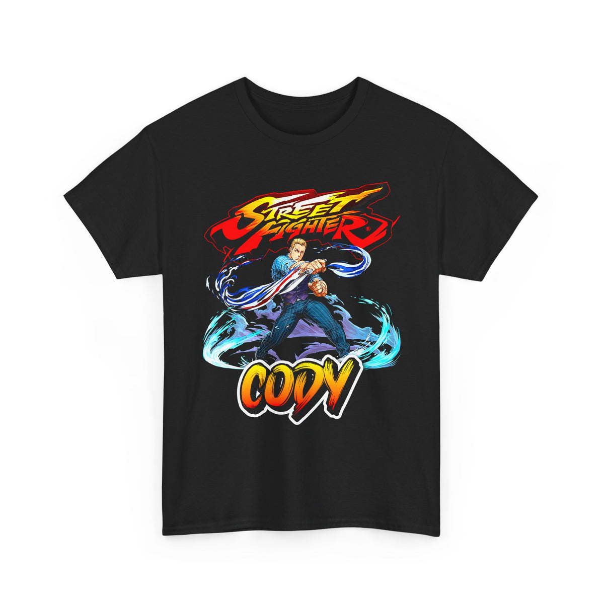Cody Street Fighter Combat Pose T-shirt