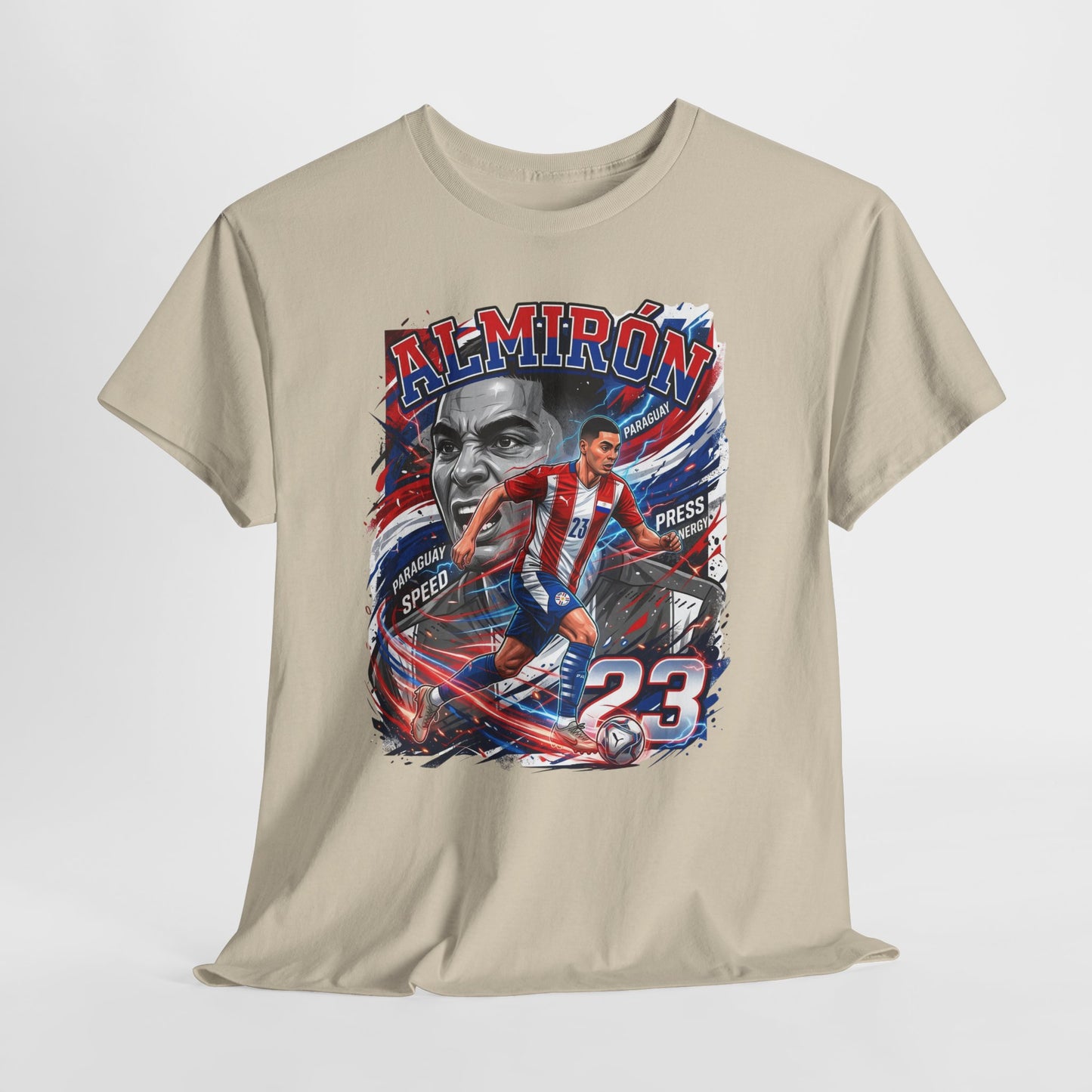 Almirón #23 – Paraguay Speed & Press T-Shirt