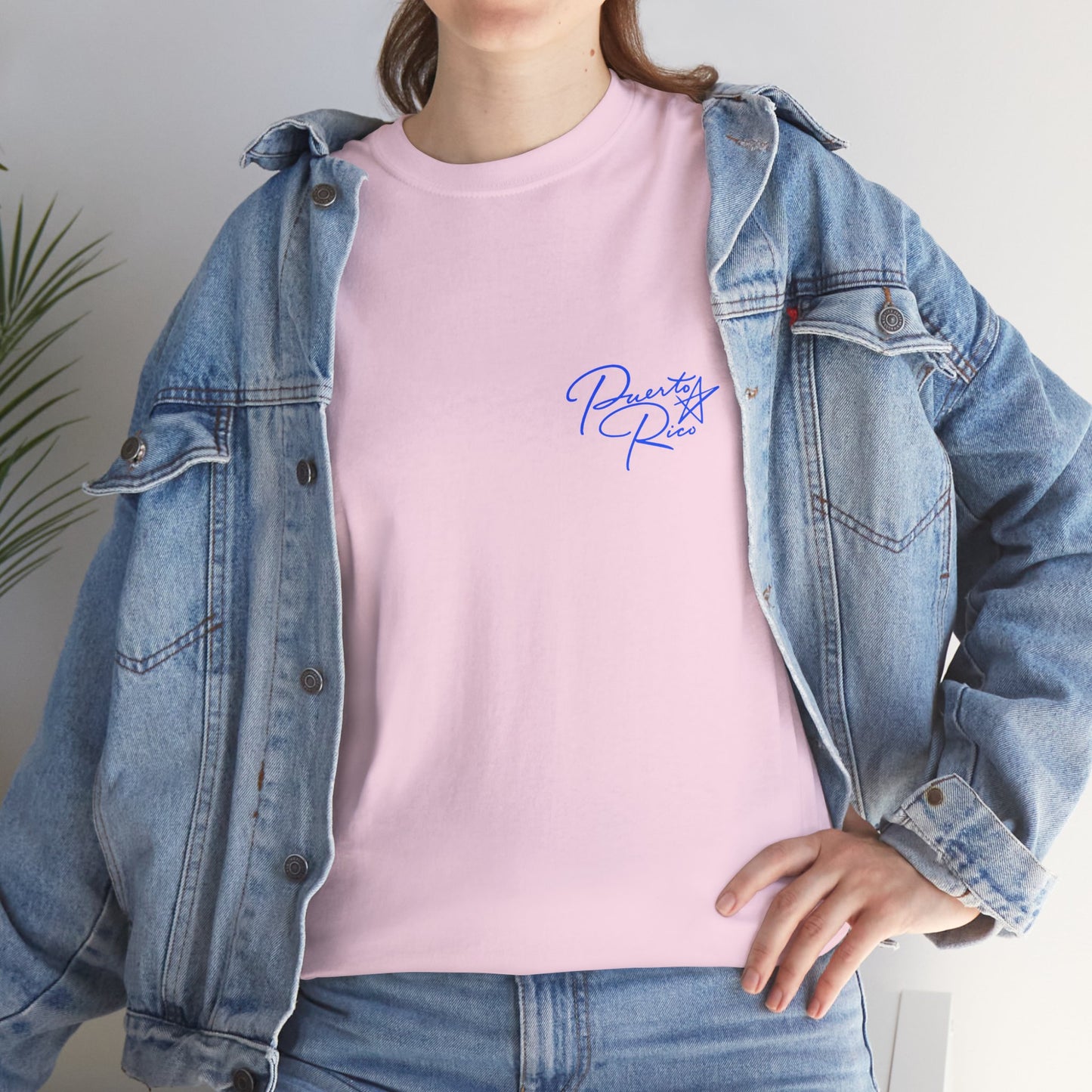Puerto Rico Streets Tee — Handwritten Logo & Old San Juan Back Illustration