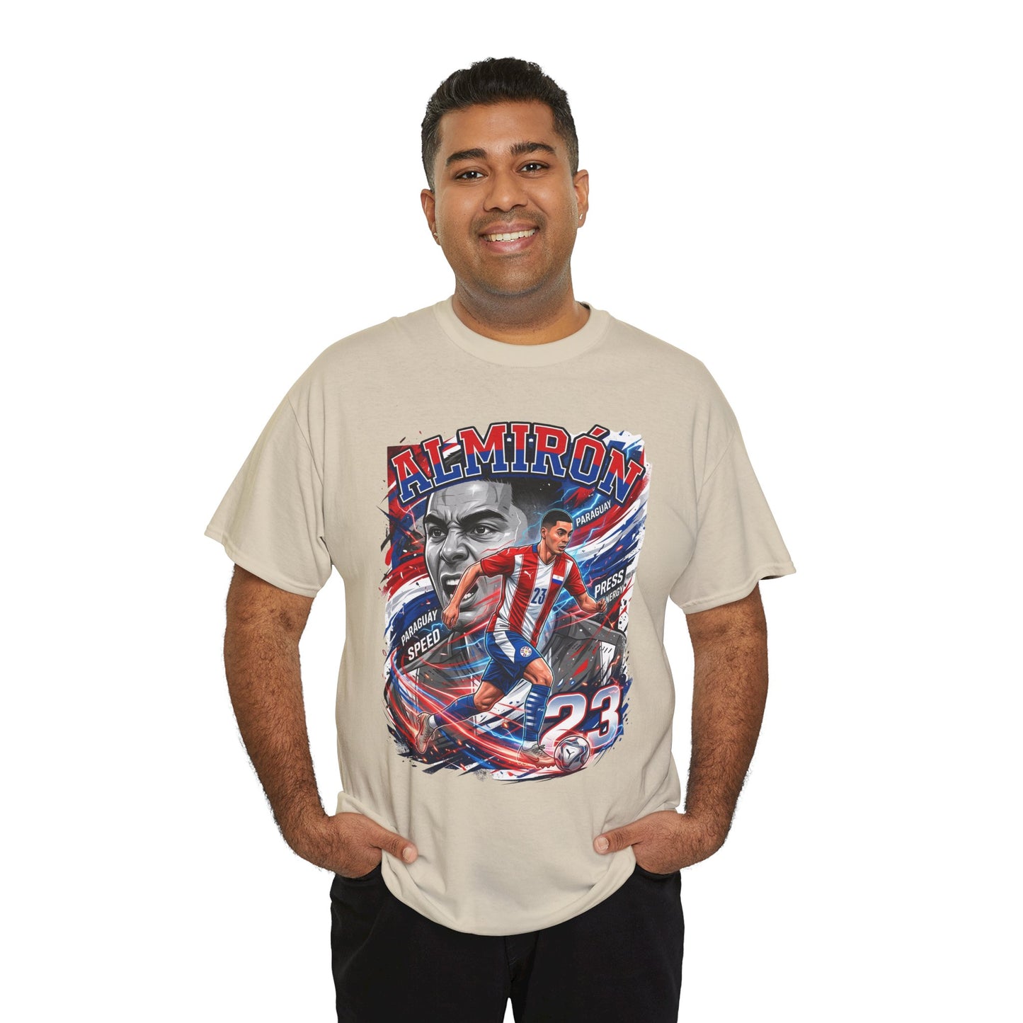 Almirón #23 – Paraguay Speed & Press T-Shirt