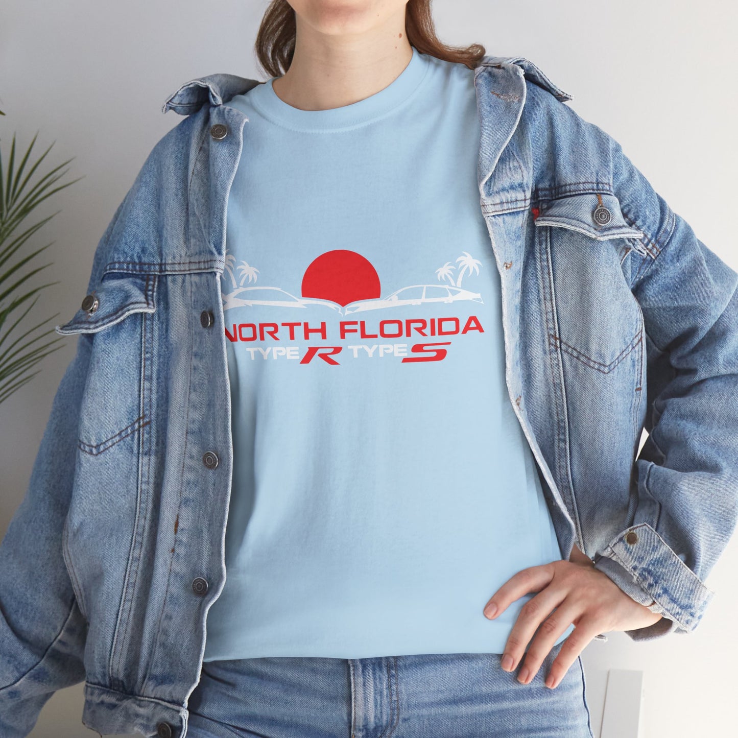 North Florida Type R Types T-Shirt — Retro Sunset Palm Beach Car Tee