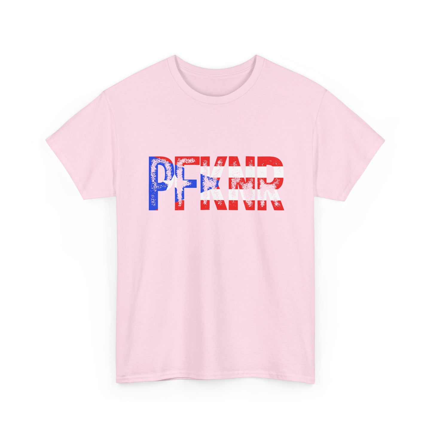 Patriotic 'PFW' Flag Graphic T-Shirt — Red White Blue Americana Tee