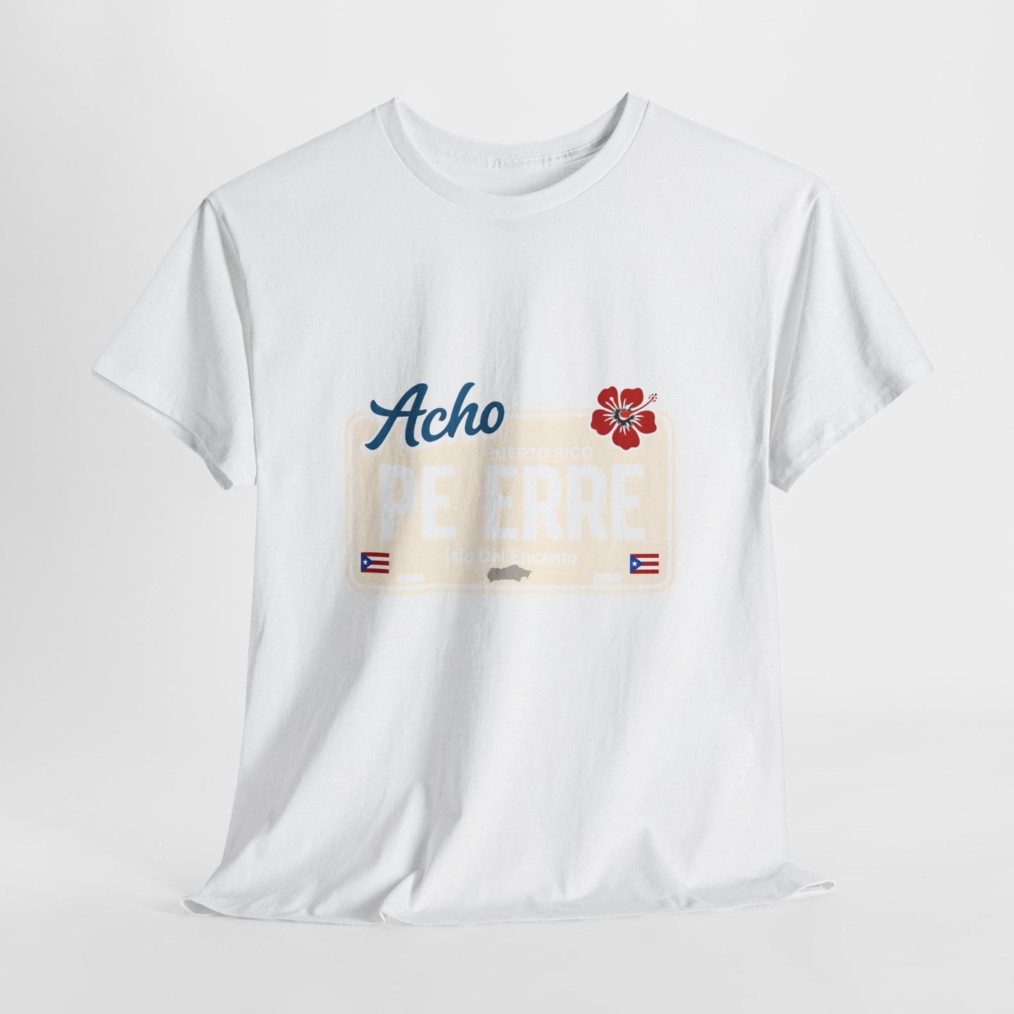 Acho PE ERRE Puerto Rico License Plate Tee — Isla Del Encanto Pride Shirt