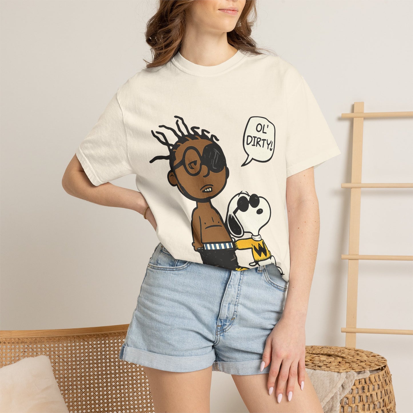 Ol' Dirty Beagle Mashup T-Shirt – Hip-Hop Inspired Cartoon Parody Streetwear Tee