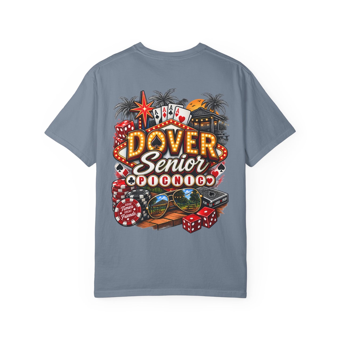 Dover Senior Picnic – Vegas Nights Casino-Inspired Event T-Shirt