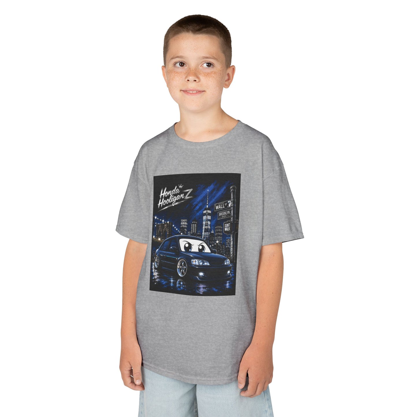Kids Racing Car Tee — Night City „Hoonin' NightrunZ" Graphic Shirt