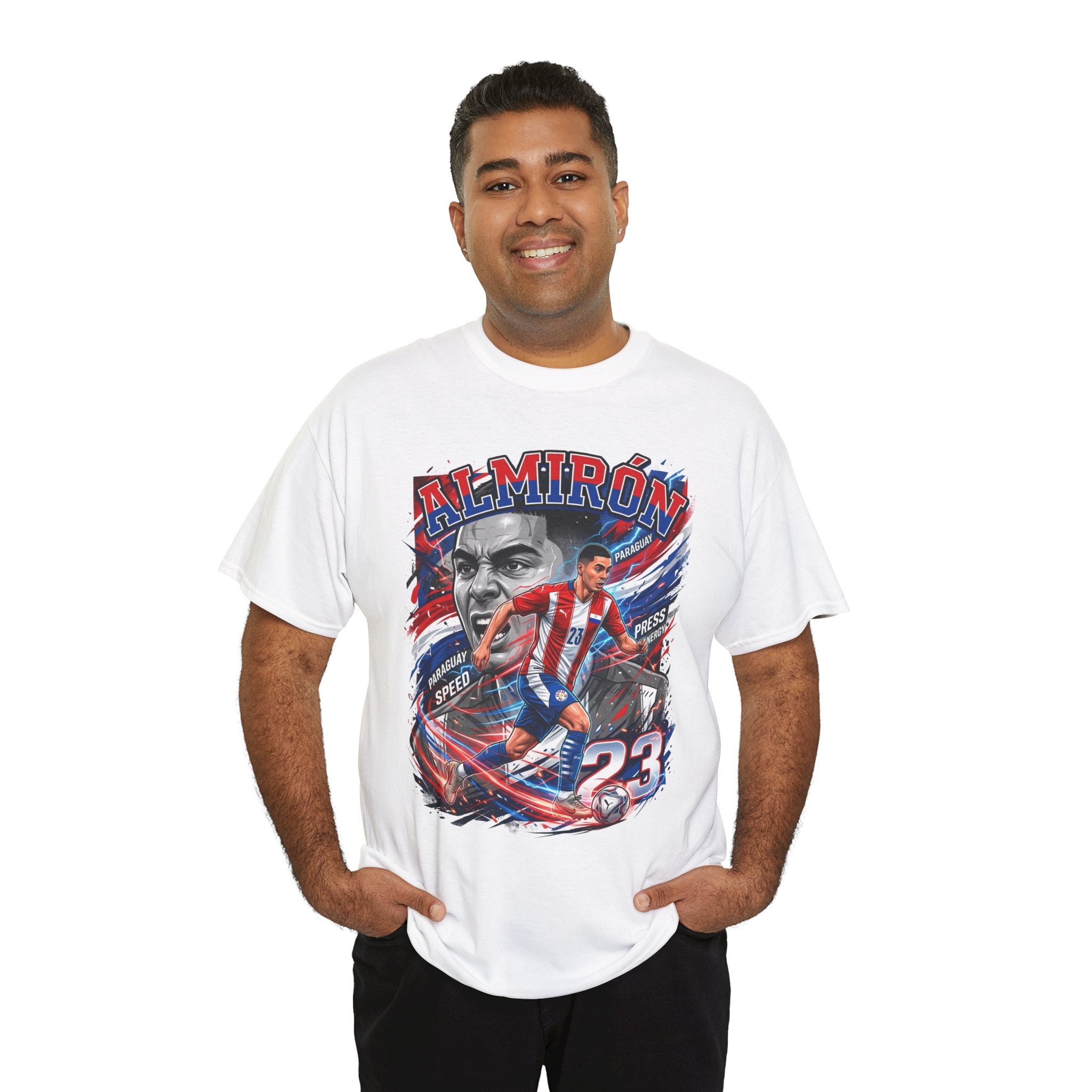 Almirón #23 – Paraguay Speed & Press T-Shirt