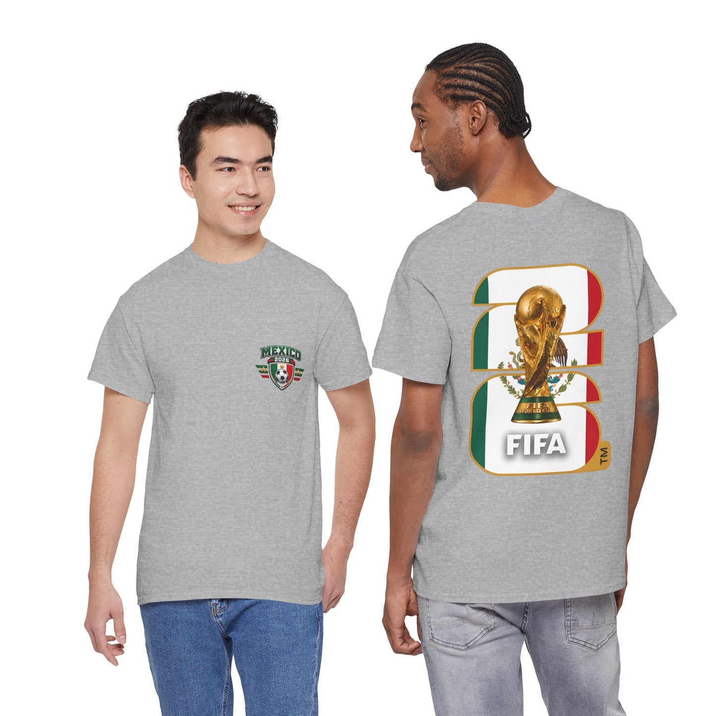 Mexico 2026 FIFA World Cup Fan Edition – Front Crest & Championship Back Graphic T-Shirt